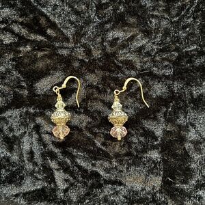 Pink Crystal Earrings